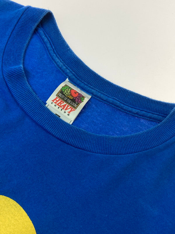 【中古品】【メンズ】 FRUIT OF THE LOOM フルーツ オブ ザ ルーム 00'S STEREOLAB PRINT TEE プリント Tシャツ トップス 146-250427-ks-43-min サイズ：M カラー：ブルー 万代Net店