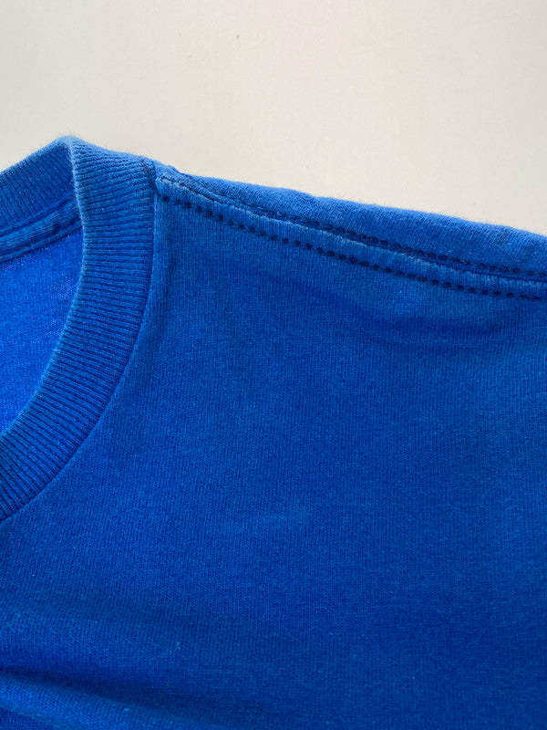 【中古品】【メンズ】 FRUIT OF THE LOOM フルーツ オブ ザ ルーム 00'S STEREOLAB PRINT TEE プリント Tシャツ トップス 146-250427-ks-43-min サイズ：M カラー：ブルー 万代Net店