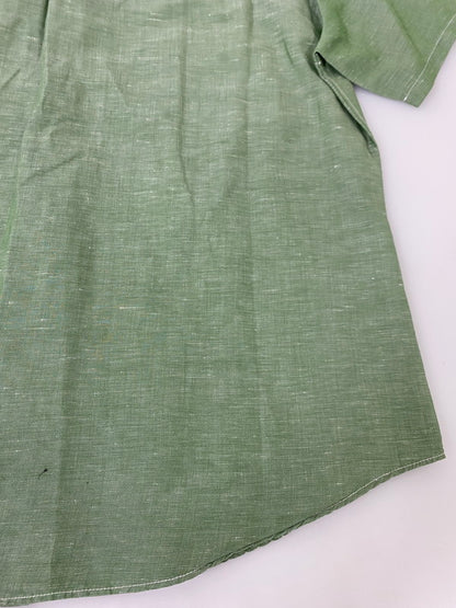 【中古品】【メンズ】 VISVIM ビズビム COTTON LINEN S/S SHIRT 0113305011005 コットン リネン ショートスリーブシャツ 半袖シャツ トップス 140-250501-yn-07-min サイズ：2 カラー：ライトグリーン 万代Net店