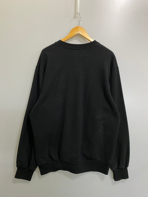 【中古品】【メンズ】 PLLLLLLEEEASSE プリーズ SWEATSHIRT スウェットシャツ トレーナー トップス 141-260709-yn-04-min サイズ：L カラー：ブラック 万代Net店