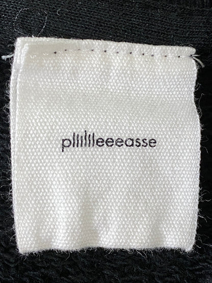 【中古品】【メンズ】 PLLLLLLEEEASSE プリーズ SWEATSHIRT スウェットシャツ トレーナー トップス 141-260709-yn-04-min サイズ：L カラー：ブラック 万代Net店