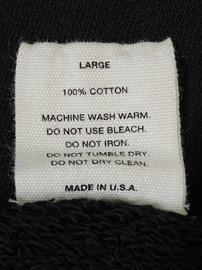 【中古品】【メンズ】 PLLLLLLEEEASSE プリーズ SWEATSHIRT スウェットシャツ トレーナー トップス 141-260709-yn-04-min サイズ：L カラー：ブラック 万代Net店