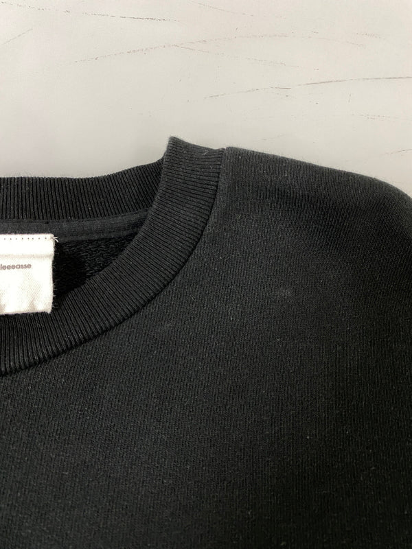 【中古品】【メンズ】 PLLLLLLEEEASSE プリーズ SWEATSHIRT スウェットシャツ トレーナー トップス 141-260709-yn-04-min サイズ：L カラー：ブラック 万代Net店
