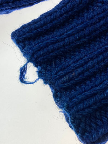 【現状渡し品】【メンズ】 VINTAGE ヴィンテージ 50-60S 飛行機柄カウチンニット 146-250427-ks-37-min サイズ：不明 カラー：ブルー 万代Net店