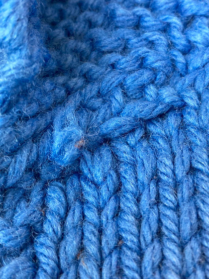 【現状渡し品】【メンズ】 VINTAGE ヴィンテージ 50-60S 飛行機柄カウチンニット 146-250427-ks-37-min サイズ：不明 カラー：ブルー 万代Net店