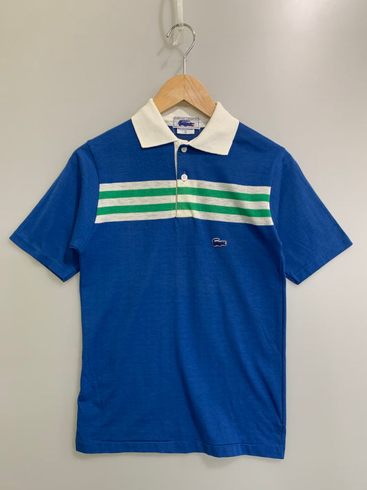 【中古品】【メンズ】 LACOSTE ラコステ 70's デカ青ワニ POLO SHIRT 70年代 ポロシャツ 146-260409-SH-10-min カラー：ブルー 万代Net店