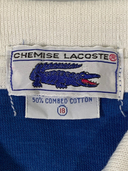 【中古品】【メンズ】 LACOSTE ラコステ 70's デカ青ワニ POLO SHIRT 70年代 ポロシャツ 146-260409-SH-10-min カラー：ブルー 万代Net店