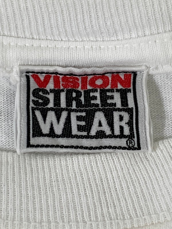 【中古品】【メンズ】 VISION STREET WEAR ヴィジョン ストリート ウェア 90-00'S POWER OF THE DREAMER PRINT TEE Tシャツ トップス 146-250427-ks-26-min サイズ：不明 カラー：ホワイト 万代Net店