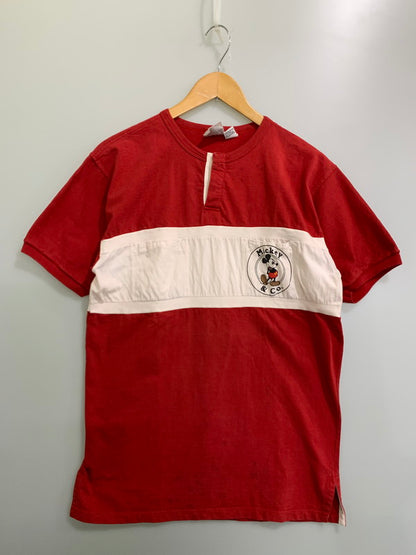 【現状渡し品】【メンズ】 MICKEY & CO ラガーシャツ トップス 146-250503-ks-28-min サイズ：S カラー：レッド 万代Net店