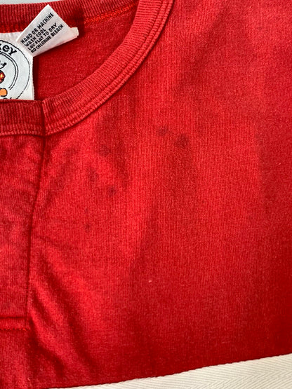 【現状渡し品】【メンズ】 MICKEY & CO ラガーシャツ トップス 146-250503-ks-28-min サイズ：S カラー：レッド 万代Net店