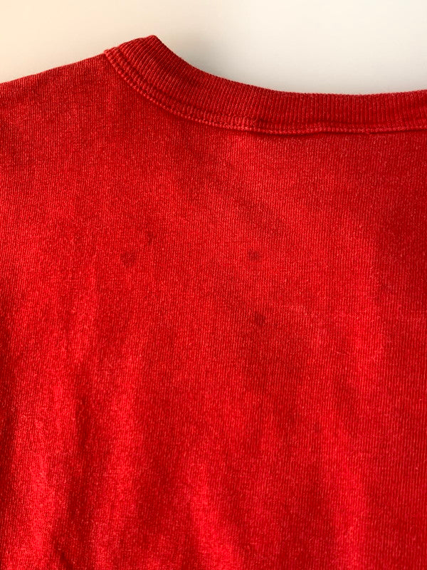 【現状渡し品】【メンズ】 MICKEY & CO ラガーシャツ トップス 146-250503-ks-28-min サイズ：S カラー：レッド 万代Net店