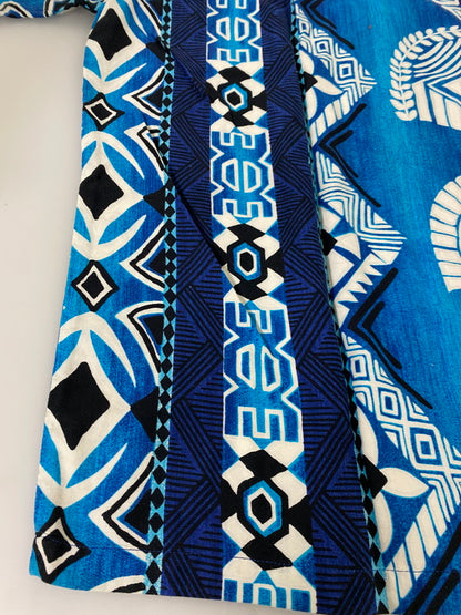 【中古品】【メンズ】 HUKILAU FASHIONS 70's ALOHA SHIRT アロハシャツ 半袖シャツ トップス 146-250501-yn-04-min サイズ：M カラー：ブルー系 万代Net店