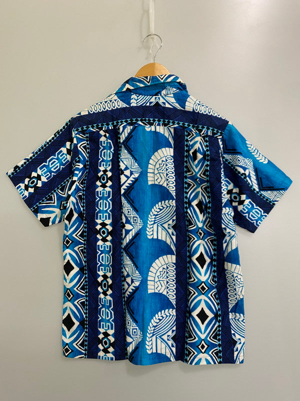【中古品】【メンズ】 HUKILAU FASHIONS 70's ALOHA SHIRT アロハシャツ 半袖シャツ トップス 146-250501-yn-04-min サイズ：M カラー：ブルー系 万代Net店