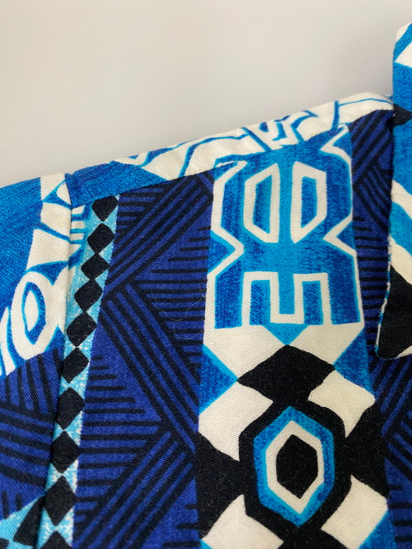 【中古品】【メンズ】 HUKILAU FASHIONS 70's ALOHA SHIRT アロハシャツ 半袖シャツ トップス 146-250501-yn-04-min サイズ：M カラー：ブルー系 万代Net店