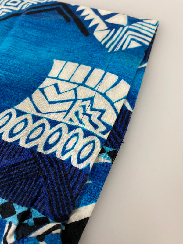 【中古品】【メンズ】 HUKILAU FASHIONS 70's ALOHA SHIRT アロハシャツ 半袖シャツ トップス 146-250501-yn-04-min サイズ：M カラー：ブルー系 万代Net店