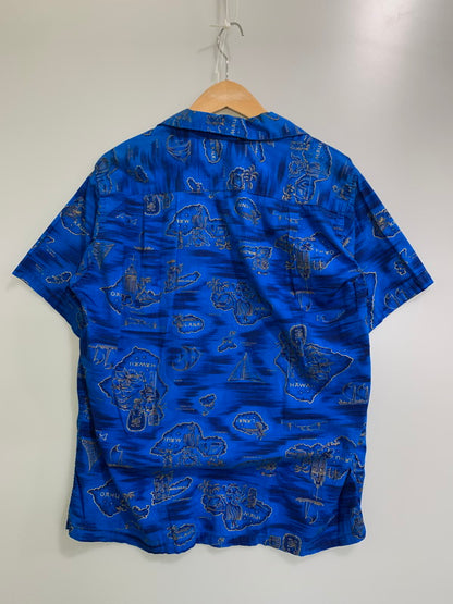 【中古品】【メンズ】 MADE IN HAWAII メイドインハワイ 60'S ALOHA SHIRT アロハシャツ トップス 146-250710-ks-80-min カラー：ブルー 万代Net店