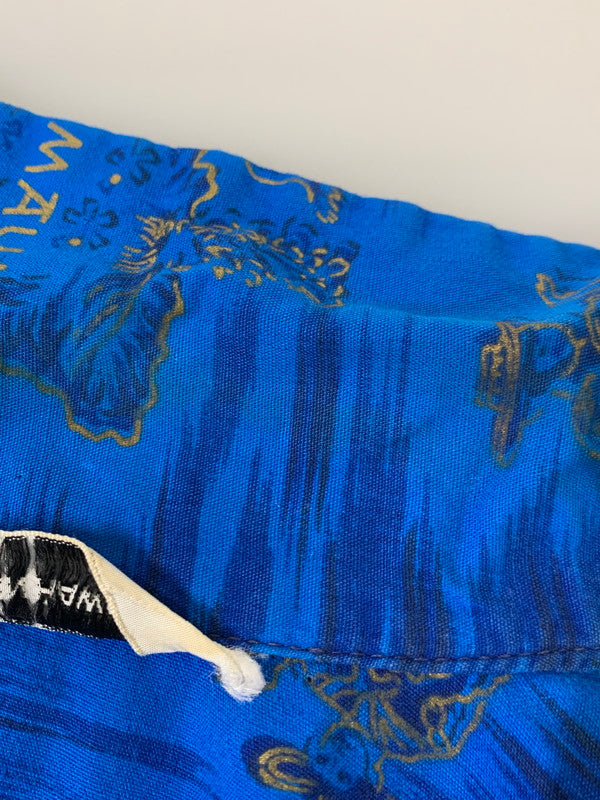 【中古品】【メンズ】 MADE IN HAWAII メイドインハワイ 60'S ALOHA SHIRT アロハシャツ トップス 146-250710-ks-80-min カラー：ブルー 万代Net店