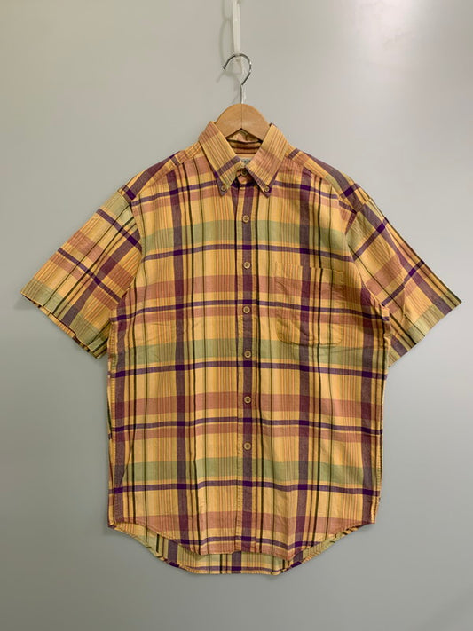 【中古品】【メンズ】 Banana Republic バナナリパブリック 80'S CHECK S S SHIRT チェックシャツ ショートスリーブ 146-250713-AS-43-min サイズ：S カラー：マルチカラー 万代Net店