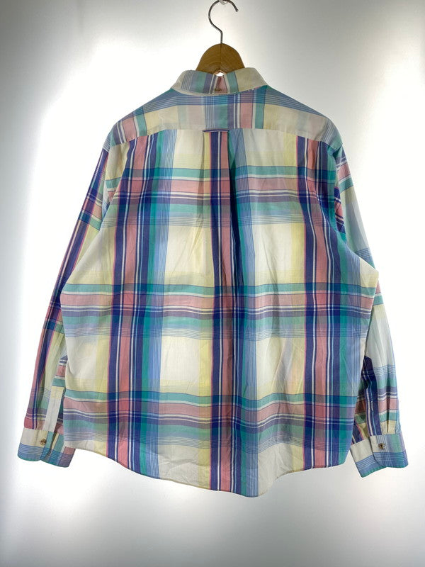 【現状渡し品】【メンズ】 GANT ガント 70-80'S CHECK SHIRT チェックシャツ 146-260110-zi-21-min サイズ：XL カラー：マルチカラー 万代Net店