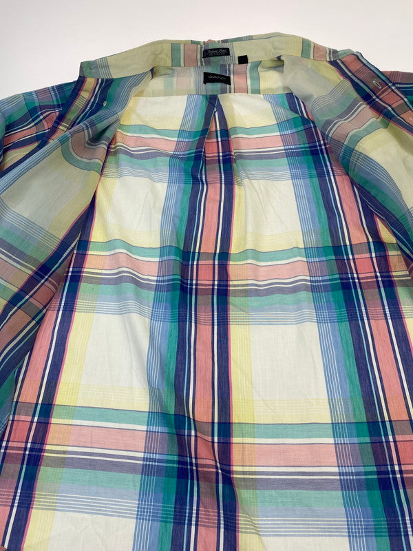 【現状渡し品】【メンズ】 GANT ガント 70-80'S CHECK SHIRT チェックシャツ 146-260110-zi-21-min サイズ：XL カラー：マルチカラー 万代Net店