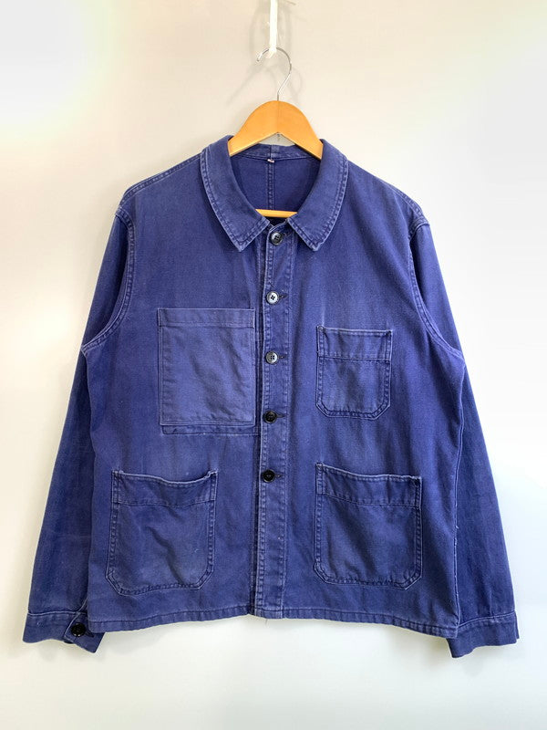 【中古品】【メンズ】 ADOLPHE LAFONT アドルフラフォン 50-60'S モールスキンワークジャケット ロングスリーブ 146-250428-AS-69-min サイズ：48 カラー：ネイビー 万代Net店