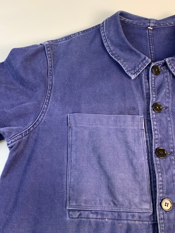 【中古品】【メンズ】 ADOLPHE LAFONT アドルフラフォン 50-60'S モールスキンワークジャケット ロングスリーブ 146-250428-AS-69-min サイズ：48 カラー：ネイビー 万代Net店