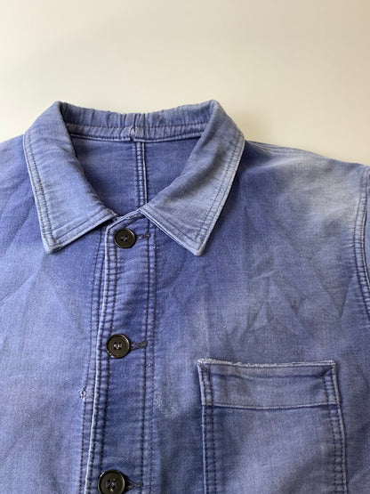 【現状渡し品】【メンズ】 VULCAIN ヴァルカン 50-60'S FRENCH WORK MOLESKIN JACKET ロングスリーブ 146-250428-AS-72-min カラー：ブルー系 万代Net店