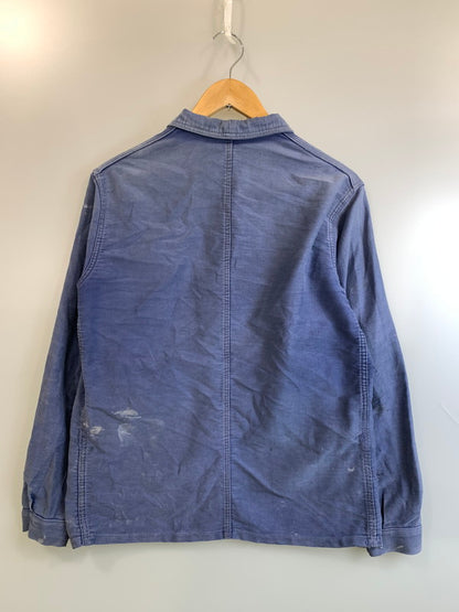 【現状渡し品】【メンズ】 VULCAIN ヴァルカン 50-60'S FRENCH WORK MOLESKIN JACKET ロングスリーブ 146-250428-AS-72-min カラー：ブルー系 万代Net店