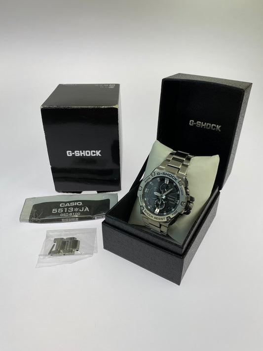【中古品】【メンズ】 G-SHOCK ジーショック GST-B100D-1AJF G-STEEL GST-B100 SERIES アナログ ソーラー腕時計 196-250505-AS-9-min カラー：シルバー 万代Net店