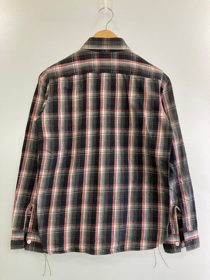 【中古品】【メンズ】 JOE McCOY ジョーマッコイ LOT.911 8HOUR UNION WORK FLANNEL SHIRT フランネルシャツ ロングスリーブ 145-250428-AS-9-min サイズ：14 カラー：グレー/レッド系 万代Net店