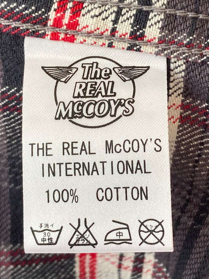 【中古品】【メンズ】 JOE McCOY ジョーマッコイ LOT.911 8HOUR UNION WORK FLANNEL SHIRT フランネルシャツ ロングスリーブ 145-250428-AS-9-min サイズ：14 カラー：グレー/レッド系 万代Net店
