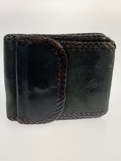 【現状渡し品】【メンズ】 SAAD LEATHER WALLET サード レザー ウォレット 二つ折り財布 201-250522-yn-07-min カラー：ブラック 万代Net店