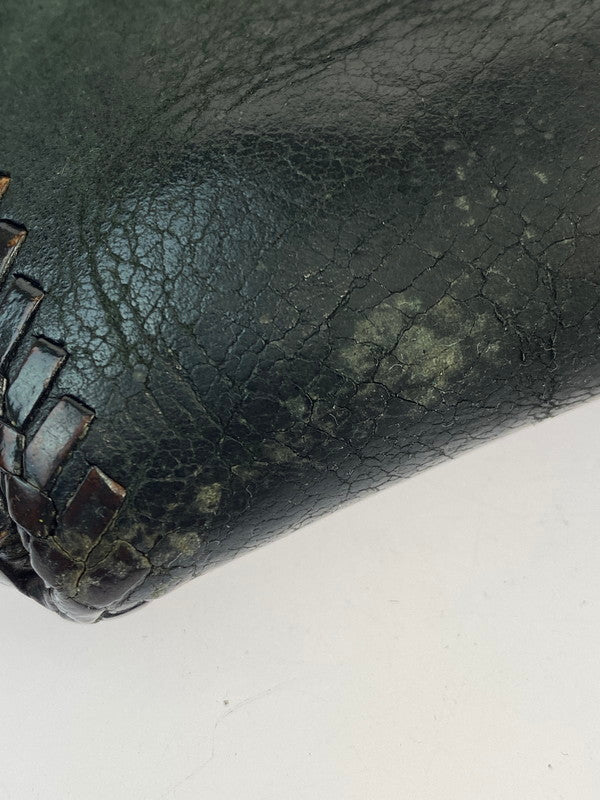 【現状渡し品】【メンズ】 SAAD LEATHER WALLET サード レザー ウォレット 二つ折り財布 201-250522-yn-07-min カラー：ブラック 万代Net店