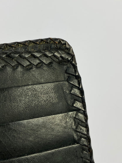 【現状渡し品】【メンズ】 SAAD LEATHER WALLET サード レザー ウォレット 二つ折り財布 201-250522-yn-07-min カラー：ブラック 万代Net店