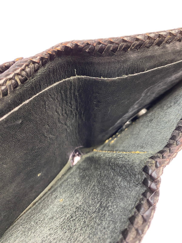 【現状渡し品】【メンズ】 SAAD LEATHER WALLET サード レザー ウォレット 二つ折り財布 201-250522-yn-07-min カラー：ブラック 万代Net店