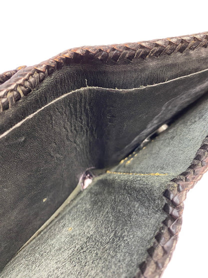 【現状渡し品】【メンズ】 SAAD LEATHER WALLET サード レザー ウォレット 二つ折り財布 201-250522-yn-07-min カラー：ブラック 万代Net店