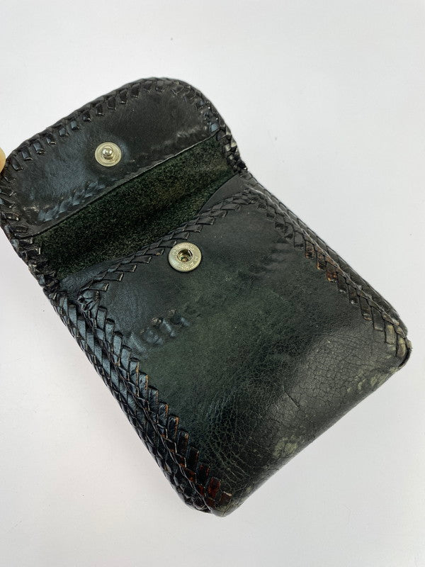 【現状渡し品】【メンズ】 SAAD LEATHER WALLET サード レザー ウォレット 二つ折り財布 201-250522-yn-07-min カラー：ブラック 万代Net店