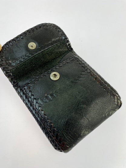 【現状渡し品】【メンズ】 SAAD LEATHER WALLET サード レザー ウォレット 二つ折り財布 201-250522-yn-07-min カラー：ブラック 万代Net店