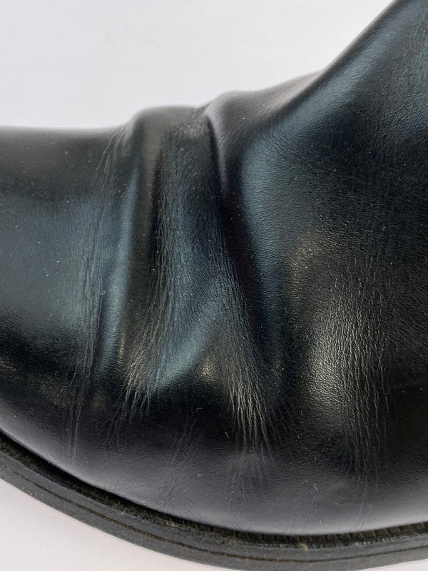 【現状渡し品】【レディース】 Burberrys バーバリーズ ジョッパーブーツ ストラップ レザーブーツ 靴 シューズ 167-250519-AS-18-min サイズ：4 1/2 カラー：ブラック 万代Net店