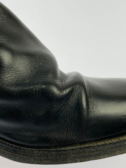 【現状渡し品】【レディース】 Burberrys バーバリーズ ジョッパーブーツ ストラップ レザーブーツ 靴 シューズ 167-250519-AS-18-min サイズ：4 1/2 カラー：ブラック 万代Net店