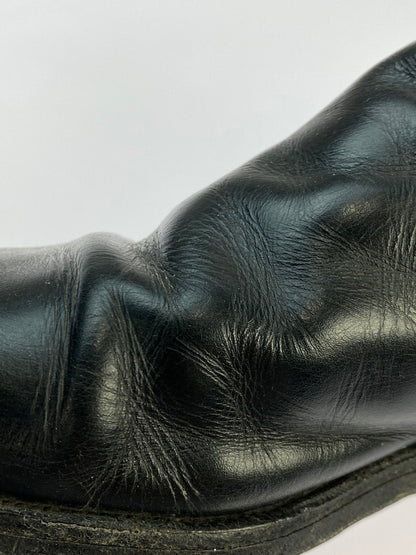 【現状渡し品】【レディース】 Burberrys バーバリーズ ジョッパーブーツ ストラップ レザーブーツ 靴 シューズ 167-250519-AS-18-min サイズ：4 1/2 カラー：ブラック 万代Net店