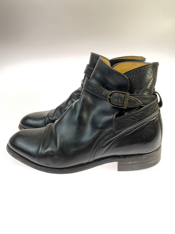 【現状渡し品】【レディース】 Burberrys バーバリーズ ジョッパーブーツ ストラップ レザーブーツ 靴 シューズ 167-250519-AS-18-min サイズ：4 1/2 カラー：ブラック 万代Net店