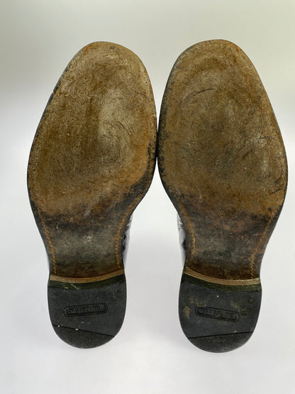 【現状渡し品】【レディース】 Burberrys バーバリーズ ジョッパーブーツ ストラップ レザーブーツ 靴 シューズ 167-250519-AS-18-min サイズ：4 1/2 カラー：ブラック 万代Net店