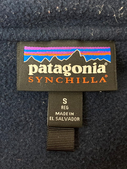 【中古品】【メンズ】 patagonia パタゴニア SHELLED SYNCHILA FLEECE HOODIE 25470FA15 シェルド シンチラ フリース フーディ フリースジャケット ナイロンジャケット メンズ 144-250509-em-05-min サイズ：S カラー：ネイビー/レッド 万代Net店