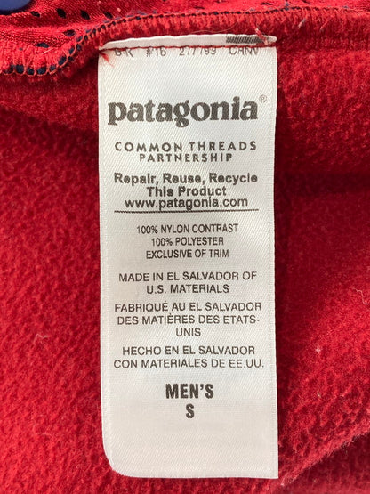 【中古品】【メンズ】 patagonia パタゴニア SHELLED SYNCHILA FLEECE HOODIE 25470FA15 シェルド シンチラ フリース フーディ フリースジャケット ナイロンジャケット メンズ 144-250509-em-05-min サイズ：S カラー：ネイビー/レッド 万代Net店