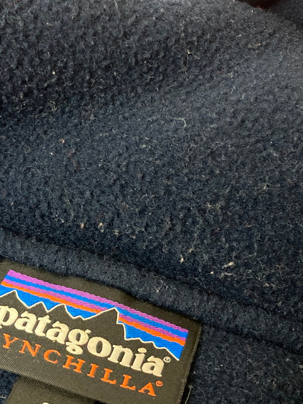 【中古品】【メンズ】 patagonia パタゴニア SHELLED SYNCHILA FLEECE HOODIE 25470FA15 シェルド シンチラ フリース フーディ フリースジャケット ナイロンジャケット メンズ 144-250509-em-05-min サイズ：S カラー：ネイビー/レッド 万代Net店