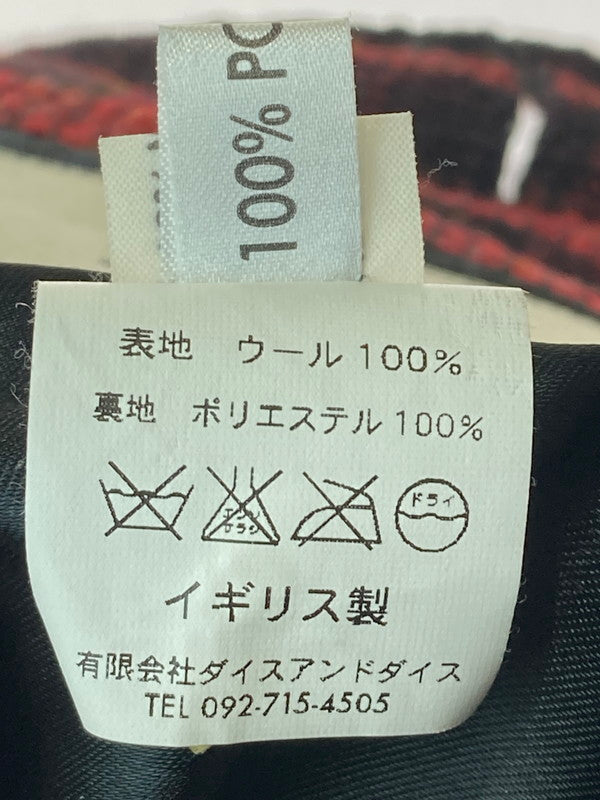 【中古品】【メンズ】 A CHILD OF THE JAGO イギリス製 WOOL CHECK JACKET ウールチェックジャケット 146-250503-ks-45-min サイズ：36 カラー：レッド/ブラック 万代Net店