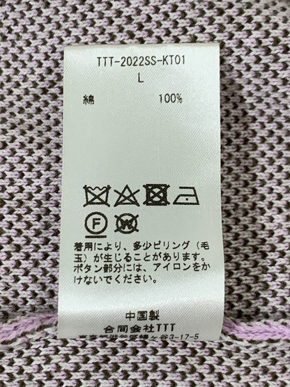 【中古品】【メンズ】 TTT_MSW ティーモダンストリートウェア FLOWER JACQUARD KNIT VEST TTT-2022SS-KT01 フラワー ジャガード ニット ベスト トップス 140-250627-jt-18-min サイズ：L カラー：パープル 万代Net店