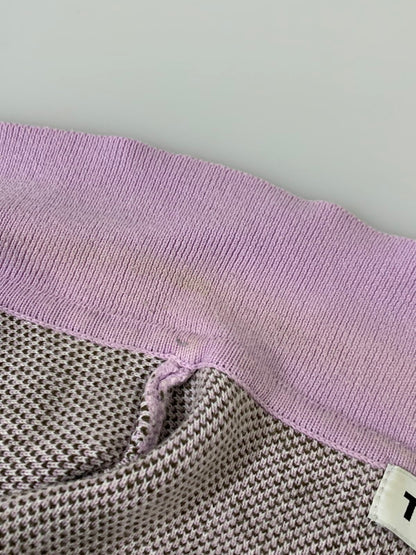 【中古品】【メンズ】 TTT_MSW ティーモダンストリートウェア FLOWER JACQUARD KNIT VEST TTT-2022SS-KT01 フラワー ジャガード ニット ベスト トップス 140-250627-jt-18-min サイズ：L カラー：パープル 万代Net店