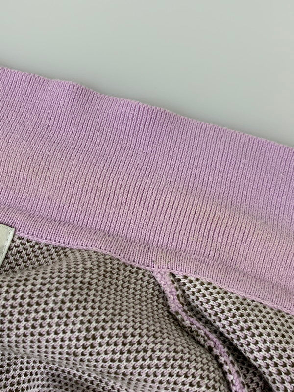 【中古品】【メンズ】 TTT_MSW ティーモダンストリートウェア FLOWER JACQUARD KNIT VEST TTT-2022SS-KT01 フラワー ジャガード ニット ベスト トップス 140-250627-jt-18-min サイズ：L カラー：パープル 万代Net店